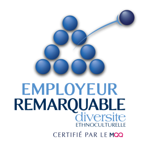 Employeur remarquable – diversité ethnoculturelle, certifié par le MQQ